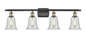 Hanover - 4 Light - 36 inch - Black Antique Brass - Bath Vanity Light (516-4W-BAB-G2812)
