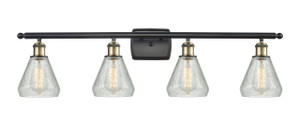 Conesus - 4 Light - 36 inch - Black Antique Brass - Bath Vanity Light (516-4W-BAB-G275-LED)
