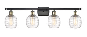 Belfast - 4 Light - 36 inch - Black Antique Brass - Bath Vanity Light (516-4W-BAB-G1013) Belfast - 4 Light - 36 inch - Black Antique Brass - Bath Vanity Light (516-4W-BAB-G1013)