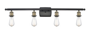 Bare Bulb - 4 Light - 36 inch - Black Antique Brass - Bath Vanity Light (516-4W-BAB)
