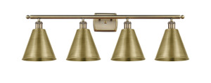 Berkshire - 4 Light - 38 inch - Antique Brass - Bath Vanity Light (516-4W-AB-MBC-8-AB)