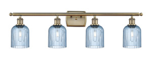 Bridal Veil - 4 Light - 35 inch - Antique Brass - Bath Vanity Light (516-4W-AB-G559-5BL)