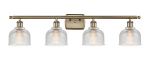 Dayton - 4 Light - 36 inch - Antique Brass - Bath Vanity Light (516-4W-AB-G412)
