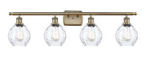 Waverly - 4 Light - 36 inch - Antique Brass - Bath Vanity Light (516-4W-AB-G362-LED)