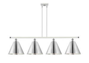 Berkshire - 4 Light - 50 inch - White Polished Chrome - Cord hung - Island Light (516-4I-WPC-MBC-12-PC)