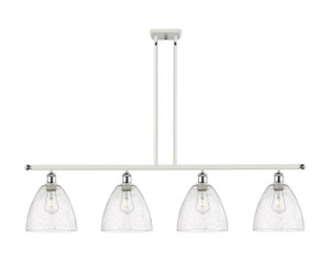 Bristol - 4 Light - 48 inch - White Polished Chrome - Cord hung - Island Light (516-4I-WPC-GBD-94)
