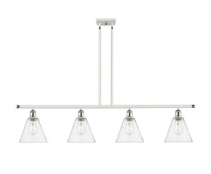 Berkshire - 4 Light - 48 inch - White Polished Chrome - Cord hung - Island Light (516-4I-WPC-GBC-84)