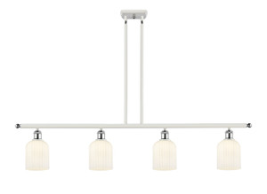 Bridal Veil - 4 Light - 48 inch - White Polished Chrome - Cord hung - Island Light (516-4I-WPC-G559-5GWH)