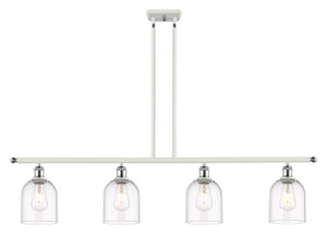 Bella - 4 Light - 48 inch - White Polished Chrome - Cord hung - Island Light (516-4I-WPC-G558-6CL)