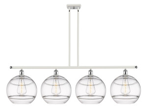 Rochester - 4 Light - 50 inch - White Polished Chrome - Cord hung - Island Light (516-4I-WPC-G556-12CL)