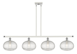 Ithaca - 4 Light - 48 inch - White Polished Chrome - Cord hung - Island Light (516-4I-WPC-G555-10CL)