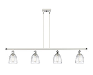Brookfield - 4 Light - 48 inch - White Polished Chrome - Cord hung - Island Light (516-4I-WPC-G442-LED)