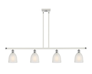Brookfield - 4 Light - 48 inch - White Polished Chrome - Cord hung - Island Light (516-4I-WPC-G441-LED)