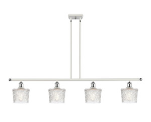 Niagara - 4 Light - 48 inch - White Polished Chrome - Cord hung - Island Light (516-4I-WPC-G402-LED)
