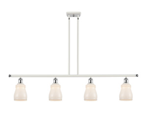 Ellery - 4 Light - 48 inch - White Polished Chrome - Cord hung - Island Light (516-4I-WPC-G391-LED)