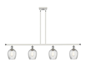 Salina - 4 Light - 48 inch - White Polished Chrome - Cord hung - Island Light (516-4I-WPC-G292)