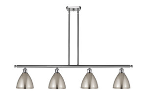 Bristol - 4 Light - 48 inch - Brushed Satin Nickel - Cord hung - Island Light (516-4I-SN-MBD-75-SN)