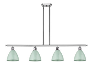 Plymouth - 4 Light - 48 inch - Brushed Satin Nickel - Cord hung - Island Light (516-4I-SN-MBD-75-SF)