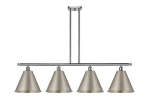 Berkshire - 4 Light - 50 inch - Brushed Satin Nickel - Cord hung - Island Light (516-4I-SN-MBC-12-SN-LED)