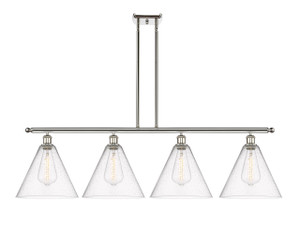 Berkshire - 4 Light - 50 inch - Brushed Satin Nickel - Cord hung - Island Light (516-4I-SN-GBC-124-LED)