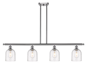 Bella - 4 Light - 48 inch - Brushed Satin Nickel - Cord hung - Island Light (516-4I-SN-G558-6SDY)