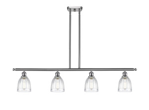 Brookfield - 4 Light - 48 inch - Brushed Satin Nickel - Cord hung - Island Light (516-4I-SN-G442)