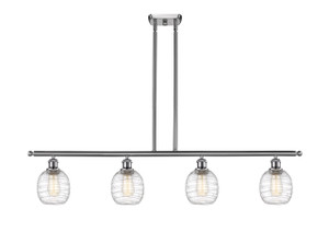Belfast - 4 Light - 48 inch - Brushed Satin Nickel - Cord hung - Island Light (516-4I-SN-G1013-LED)