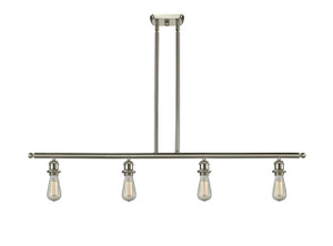 Bare Bulb - 4 Light - 48 inch - Brushed Satin Nickel - Cord hung - Island Light (516-4I-SN)