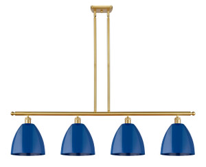 Plymouth - 4 Light - 48 inch - Satin Gold - Cord hung - Island Light (516-4I-SG-MBD-9-BL)