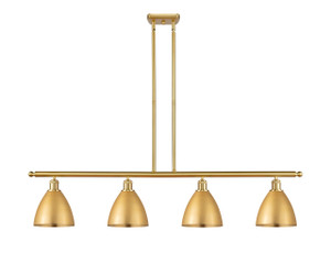 Bristol - 4 Light - 48 inch - Satin Gold - Cord hung - Island Light (516-4I-SG-MBD-75-SG-LED)