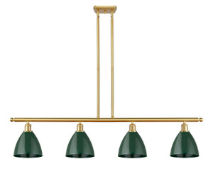 Plymouth - 4 Light - 48 inch - Satin Gold - Cord hung - Island Light (516-4I-SG-MBD-75-GR-LED)