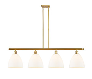 Bristol - 4 Light - 48 inch - Satin Gold - Cord hung - Island Light (516-4I-SG-GBD-91-LED)
