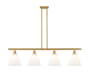 Berkshire - 4 Light - 48 inch - Satin Gold - Cord hung - Island Light (516-4I-SG-GBC-81-LED)