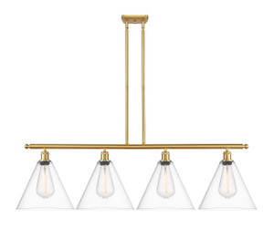 Berkshire - 4 Light - 50 inch - Satin Gold - Cord hung - Island Light (516-4I-SG-GBC-122)