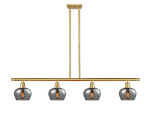 Fenton - 4 Light - 48 inch - Satin Gold - Cord hung - Island Light (516-4I-SG-G93)