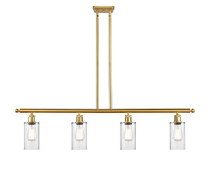 Clymer - 4 Light - 48 inch - Satin Gold - Cord hung - Island Light (516-4I-SG-G802)