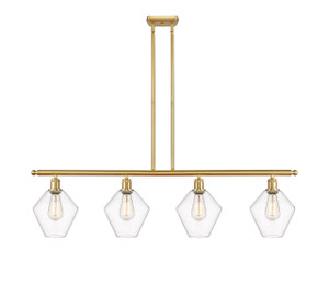 Cindyrella - 4 Light - 48 inch - Satin Gold - Cord hung - Island Light (516-4I-SG-G652-8-LED)