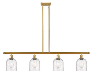 Bella - 4 Light - 48 inch - Satin Gold - Cord hung - Island Light (516-4I-SG-G558-6SDY)