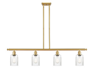 Hadley - 4 Light - 48 inch - Satin Gold - Cord hung - Island Light (516-4I-SG-G342)