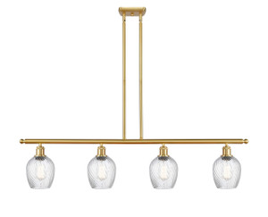 Salina - 4 Light - 48 inch - Satin Gold - Cord hung - Island Light (516-4I-SG-G292-LED)