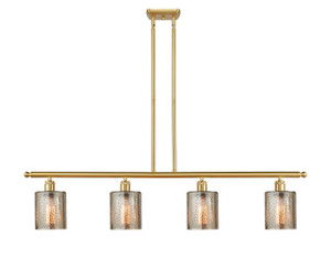 Cobbleskill - 4 Light - 48 inch - Satin Gold - Cord hung - Island Light (516-4I-SG-G116)