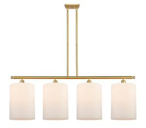 Cobbleskill - 4 Light - 48 inch - Satin Gold - Cord hung - Island Light (516-4I-SG-G111-L)