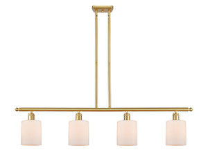 Cobbleskill - 4 Light - 48 inch - Satin Gold - Cord hung - Island Light (516-4I-SG-G111)