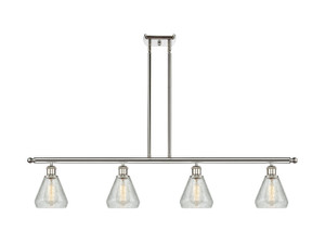 Conesus - 4 Light - 48 inch - Polished Nickel - Cord hung - Island Light (516-4I-PN-G275-LED)