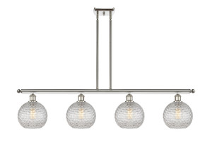 Athens - 4 Light - 48 inch - Polished Nickel - Cord hung - Island Light (516-4I-PN-G122C-8CL)