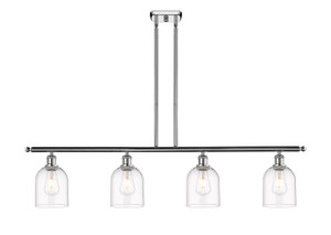 Bella - 4 Light - 48 inch - Polished Chrome - Cord hung - Island Light (516-4I-PC-G558-6CL)