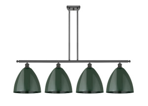Plymouth - 4 Light - 50 inch - Oil Rubbed Bronze - Cord hung - Island Light (516-4I-OB-MBD-12-GR-LED)