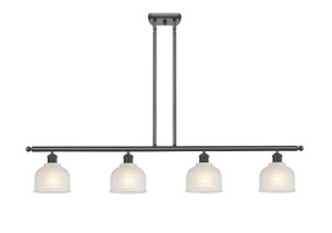 Dayton - 4 Light - 48 inch - Oil Rubbed Bronze - Cord hung - Island Light (516-4I-OB-G411)