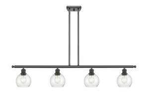 Athens - 4 Light - 48 inch - Oil Rubbed Bronze - Cord hung - Island Light (516-4I-OB-G124-6)