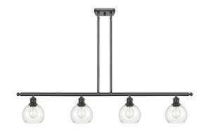 Athens - 4 Light - 48 inch - Oil Rubbed Bronze - Cord hung - Island Light (516-4I-OB-G122-6)